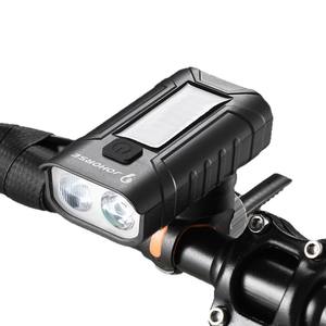 Luz de bicicleta Jororse, faro Led recargable con energía Solar y bocina, 4 modos, resistente al agua IpX4 para ciclismo - Product Image 1