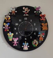Jam dinding akrilik kreatif Modern akrilik untuk stan pajangan figur aksi Mini untuk koleksi dan boneka