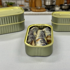 Aliments en conserve de haute qualité Fruits de mer Poisson en conserve <span class=keywords><strong>Sardine</strong></span> en conserve dans l'huile végétale Prix d'usine avec des marques OEM à vendre - Product Image 5