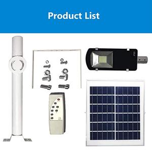 Lampe de rue LED solaire à télécommande de sécurité, à commande crépusculaire, 120W, type séparé, à chargement solaire, modèle WD-6120, vente chaude - Product Image 6
