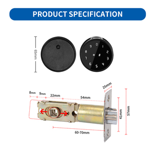Oyo tuya Ứng Dụng Wifi Cảm Ứng Vân Tay Hình Cầu Khóa Cửa Kỹ Thuật Số An Ninh Khóa Thông Minh Với Chìa Khóa Cơ Khí Cho An Ninh Nhà - Product Image 5