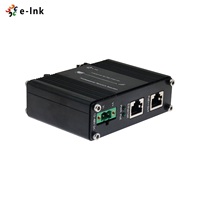 Injecteur PoE 802.3at 60W 5G Extérieur Rail DIN Industriel Adaptateur Injecteur Ethernet Actif Alimentation 48V CC Sortie Vente en Gros
