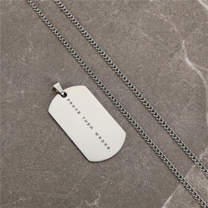 Collana con ciondolo militare di marca, bestseller TEMU transfrontaliero, disponibile ora - Product Image 5