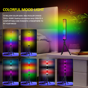 Tcwin RGB coloré 3D rétro-éclairage <span class=keywords><strong>de</strong></span> bureau activé par le son Rgb musique <span class=keywords><strong>lumière</strong></span> APP contrôle ramassage rythme <span class=keywords><strong>lumière</strong></span> <span class=keywords><strong>pour</strong></span> les fêtes <span class=keywords><strong>de</strong></span> famille jeu - Product Image 6