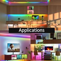 Bande lumineuse Cob DC12V 24V WS2811 pixel LED bande adressable 576 720 840led/m 10mm 12mm de large 5m 10 m/rouleau pour la décoration d'hôtel