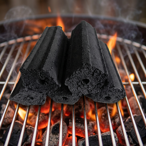 Charbon de coco Coal King, briquettes de haute qualité, durée de combustion de 4 à 6 heures, 9000 Kcal/kg, teneur en cendres de 8 %, pour restaurants - Product Image 1
