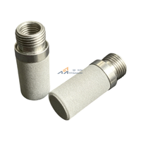 Cartouche filtrante métallique réutilisable et lavable, cartouches filtrantes en titane fritté de 1 μm, résistantes à la haute pression et à la température