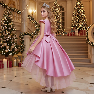 <span class=keywords><strong>Robe</strong></span> de mariée style occidental pour fille, élégante <span class=keywords><strong>robe</strong></span> à col rond pour bébés filles, robes perlées pour enfants de 10 ans - Product Image 2