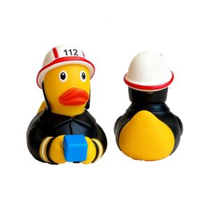 Promo 2025 – Vente en gros de canards en caoutchouc de dessin animé pour le bain des enfants, jouet de douche, pompiers, anti-stress - Product Image 2