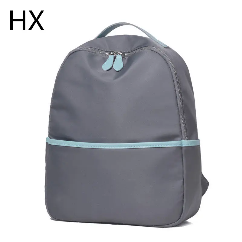 2022 fashion waterproof Gray Outdoor PU decoration school girls laptop backpack bags for Female