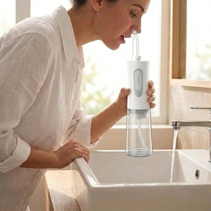 Irrigador Nasal Eléctrico con 4 Modos Ajustables, 200 ml, Portátil, Inalámbrico, Tipo Neti Pot, Máquina <span class=keywords><strong>de</strong></span> Enjuague Nasal, Resistente al Agua IPX7 - Product Image 1