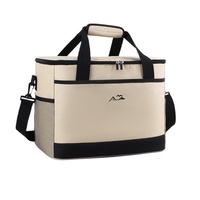 Sac isotherme pliable unisexe avec doublure en PEVA, sac à bandoulière portable, boîte de conservation du froid, sac à lunch