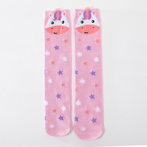 Automne saison filles sous le genou robe chaussettes mignon dessin animé <span class=keywords><strong>renard</strong></span> conception tricoté bébé chaussettes pour le confort - Product Image 5