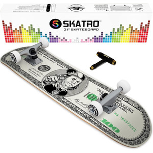 SKATRO Skateboard Professionale 31" Completo - Ruote in PU ad Alta Velocità, Tavola in Alluminio, Grip Tape per Adulti - Product Image 6