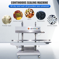 Machine à sceller sous vide à bande continue intelligente électrique scellage à l'azote contrôlé par PLC pour boissons boîtes de conserve papiers pochette/ceinture