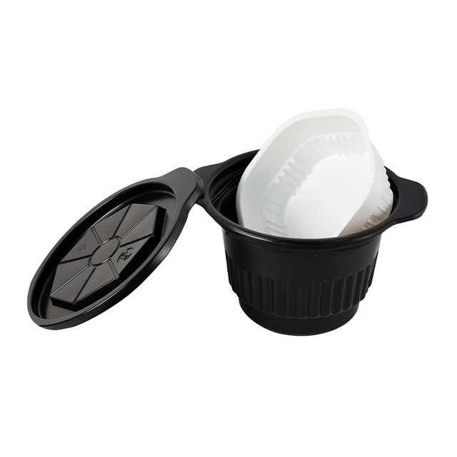 Wholesale Round Self Heating Food Packaging Container Box 500ml 680ml 800ml 1000ml Instant Self Heat Food Disposable Lunch Box
