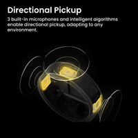 Micrófono Insta360 Mic Pro Line con Clip para Cuello y Pantalla de Tinta