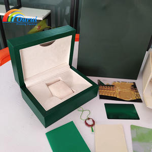 Luxury Green Brand <b>Watch</b> Box <b>Set</b> Complete <b>Watch</b> Packaging with Gift Bag Card Holder & Certificate Custom Logo <b>Watch</b> Gift Box - Product Image 2