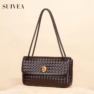 Bolso de Mano Tipo Sobre Tejido a Mano, Maletín Retro-Chic, Bolso Bandolera Exquisito, Bolso de Hombro de Lujo, Bolso de Mano para Mujer - Product Image 1