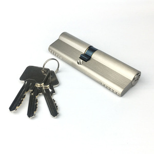 Cylindre de serrure à double ouverture Euro profil standard en laiton à 6 goupilles avec sécurité de grade 1 <span class=keywords><strong>ANSI</strong></span> et 3 clés - Product Image 2