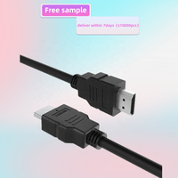 Câble HDMI certifié 1m, dernière version, nickelé, 1080P, fluide, neutre, en stock, pour PS3, PS4, HDTV, convertisseur HDMI fibre optique