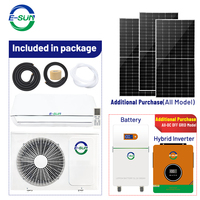 Climatiseur solaire Esun Stock All DC 1HP, 0,75 tonne, hors réseau, mini-split, système de climatisation solaire pour la maison