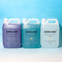 SAGALAGA 14 parfums huile de jojoba pour huile de réparation des ongles hydratante vitamine E huile de cuticule professionnelle revitalisante 5 litres