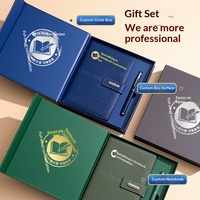 Set de Regalo Empresarial Personalizado: Cuaderno A5 de Tapa Dura con Bolígrafo, Botella de Agua de 500ml, 100 Hojas, Recompensas para Personal de Oficina, Set Corporativo