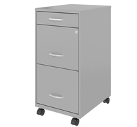 Armoire de classement mobile en acier moderne à 3 tiroirs, personnalisable, avec roulettes, réglable et verrouillable, pour usage en salle de sport