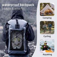 Sac étanche robuste en PVC avec sangle de poitrine et sifflet de sécurité pour la pêche en mer et le rafting, sac de rangement anti-fuite