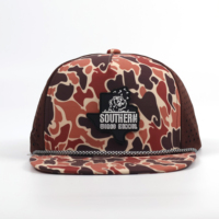 Patch en caoutchouc camouflage personnalisé de haute qualité 5 panneau chapeau laser à bord plat