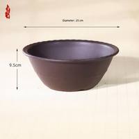 Pots à fleurs en résine imitant la céramique d'argile violette pour plantes succulentes, bougainvilliers, contrôle des racines, design épuré, usage en jardin