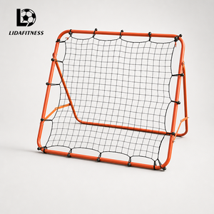 Rete Rimbalzante Portatile per Calcio con Telaio in Metallo Resistente per Allenamento di Passaggi e Tiri - Product Image 2