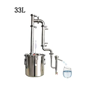Distillatore di alcol distillatore in acciaio inossidabile 33L 304 attrezzatura per la distillazione domestica per brandy e gin alla fragola