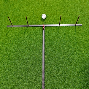 SwingPerfect Golf Putting Chipping Carbon Fiber T Shape Stand Training Aid Stance Amplitude Practice Tool Swing Triangle Trainer - Product Image 3