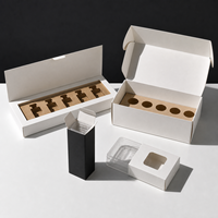 Boîte personnalisée pour flacons de 3 ml et 10 ml, emballages blancs vides avec logo