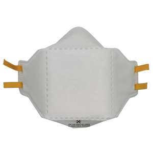 XPRO OEM <span class=keywords><strong>Respirator</strong></span> anti-debu kustom FFP2 masker PPE terpasang di kepala sekali pakai EN149 bersertifikat 3-Layer desain mode datar Eropa - Product Image 1