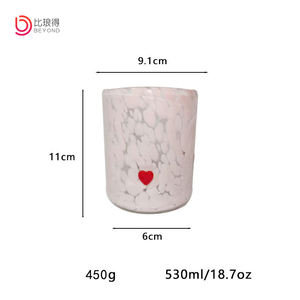 Ciondolo Decorativo Artigianale di Alta Gamma in Stile Retrò per San Valentino, Ecologico, in <span class=keywords><strong>Vetro</strong></span> con Icona a Cuore Colorata Artificiale - Product Image 5