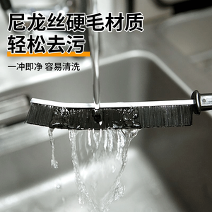 Crevice Cleaning <b>Brush</b> Long Handle Nylon Bristles Multi Functional Bathroom Toilet Scrubber - Product Image 4