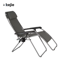 Chaise longue inclinable zéro gravité pliable moderne Kejie avec tissu en polyester 600D pour l'extérieur et la plage