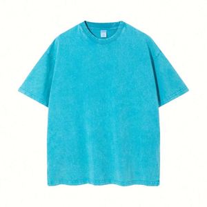 Design Custom 260GSM Heavyweight Cotton Oversized Vintage T-<b>Shirts</b> for Men Acid Washed Streetwear Distressed Blank Tees - Product Image 3