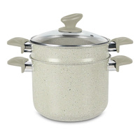 Ensemble de marmites à couscous en aluminium à vapeur en marbre à induction de nouilles antiadhésives