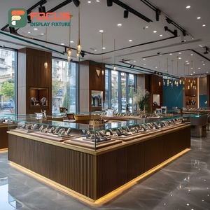 Exhibidor de Vidrio con Marco Metálico para Interiores de Joyerías de Lujo, Vitrina para Espacios de Boutique - Product Image 4