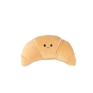 Coussin en peluche croissant jaune de 12 pouces et compagnon de câlin doux et confortable pour canapé, cadeaux modernes NYFY-1241 MOQ 100 - Product Image 1