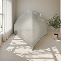 100% Argent Enduit Nylon Pliable Moustiquaire EMF Blindage Lit Auvent EMF Protection Auvent