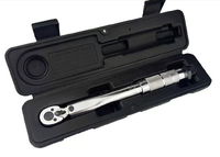 Llave Dinamométrica Multifuncional de Alta Calidad, Ajustable en Dos Direcciones, en Tamaños de 1/4", 3/8" y 1/2", Cromada, para Herramientas de Ferretería - Métrica