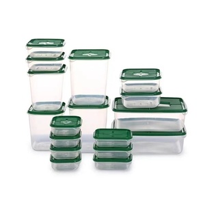 air tight bpa free plastic clear food storage box container with lid
