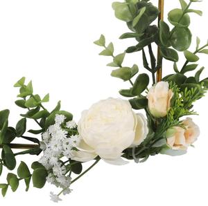 Bague Couronne en métal de qualité supérieure-Décor de Noël avec fleurs artificielles et ornement - Product Image 4