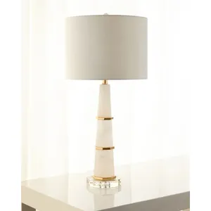 Modern Resin Yellow Standing Table Lamp With Softback Lampshade