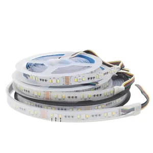 RGBCCT LED Strip 12V Waterproof IP65 DC 24V RGB CCT LED Tube IP67 IP20 5M Lighting Living Room Deration 5050 2835 Flexible Tape